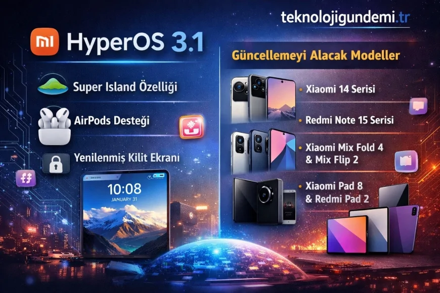 HyperOS 3.1 güncellemesi geliyor Xiaomi telefonlarda yenilikler ve güncelleme alacak cihazlar